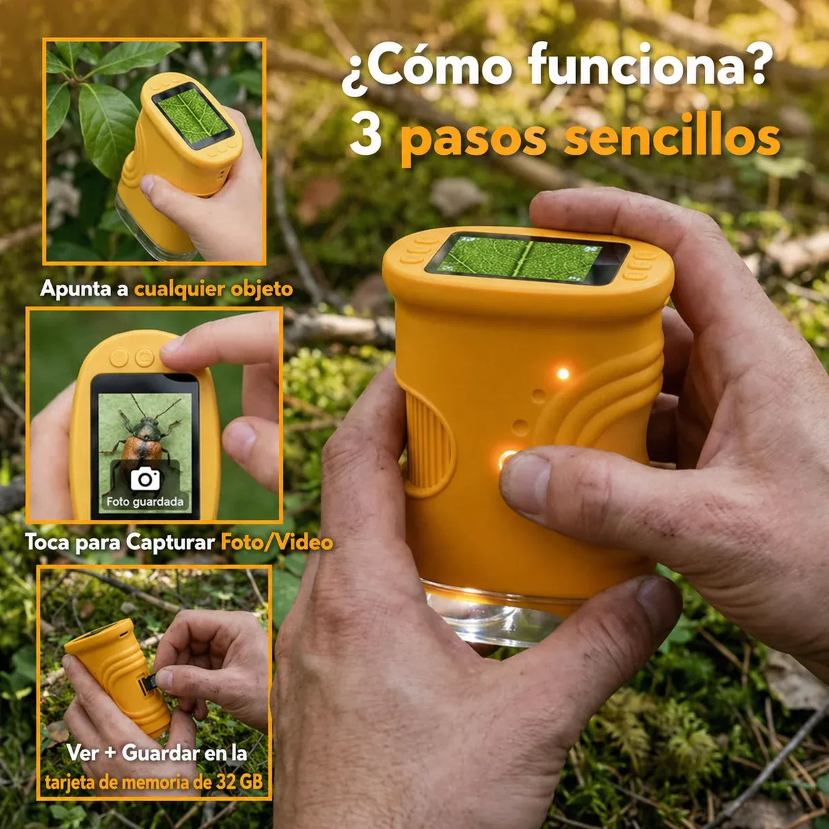 LupaMagica™ Microscopio de Descubrimiento 4K